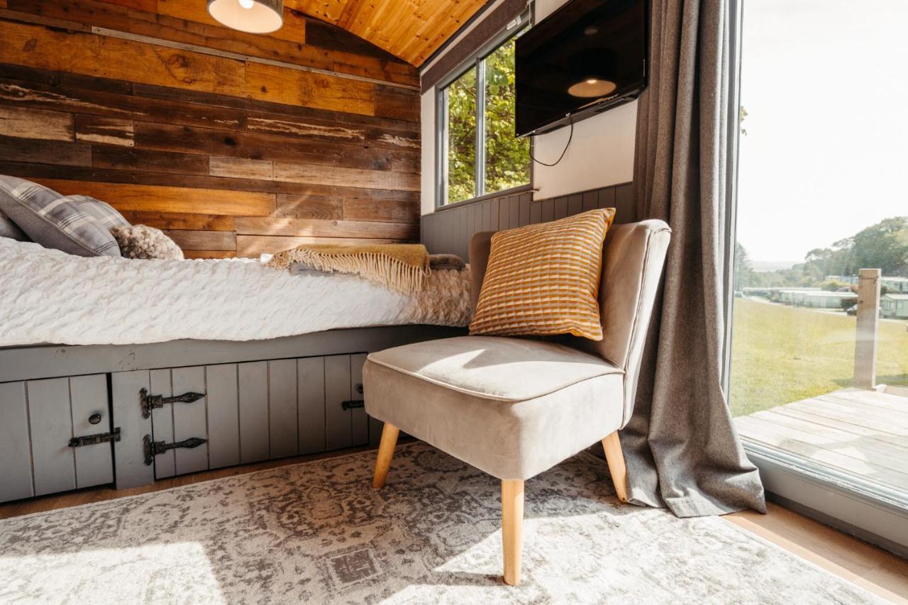 Cefn Crib Cabins 매킨레스 외부 사진